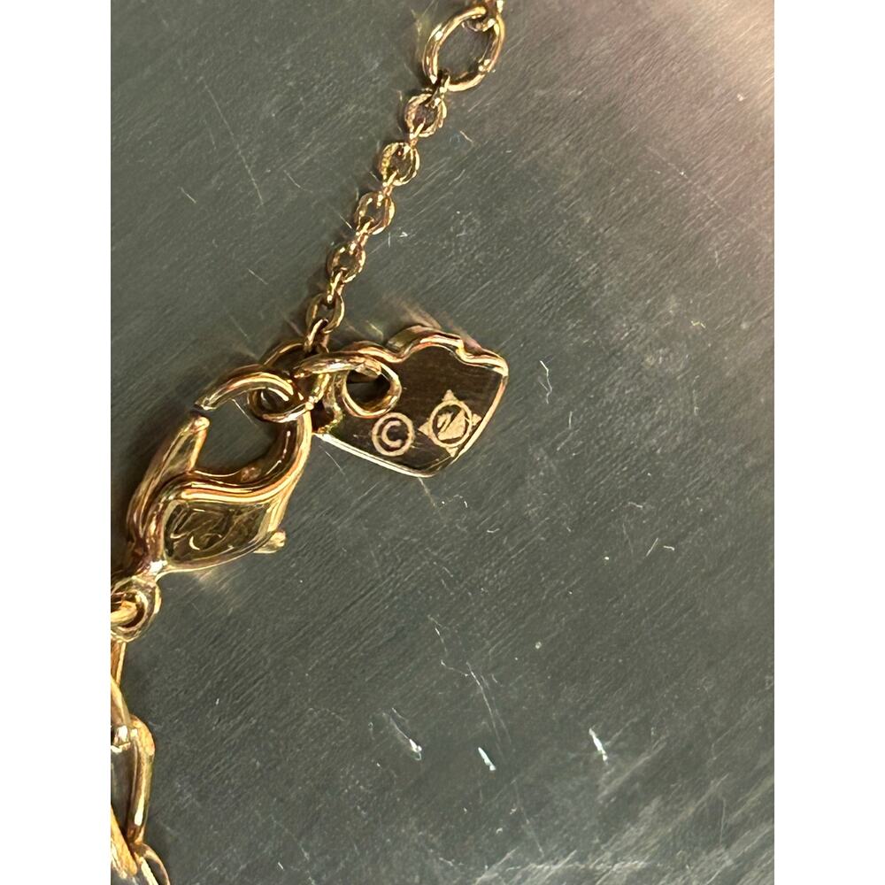 Vintage Authentic Swarovski Gold Plated Large Teardrop Crystal pendant necklace - Picture 11 of 16